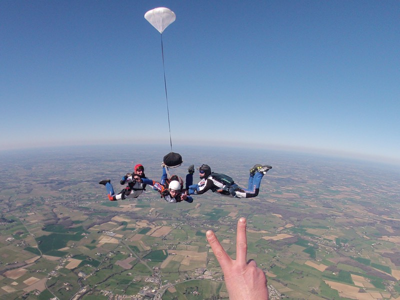 Saut en parachute Solo